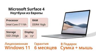 Уникальный Ноутбук Microsoft Surface 4 15 Core i7-1185G7 DDR4 16 GB