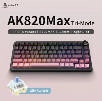 Беспроводная игровая клавиатура Ajazz Ak820 max plus