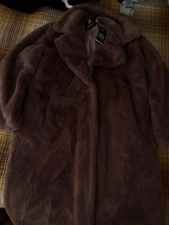 Пальто Тедди Maxi, розовый