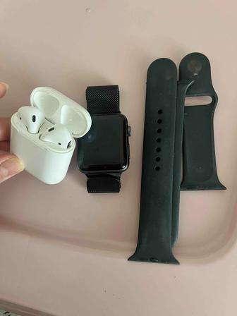 Продам часы наушники