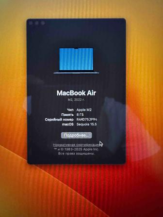 Mac book Air 13,6 почти новый