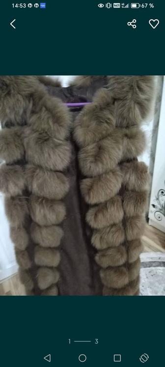 Женский песец жилетка