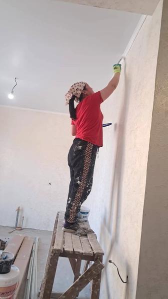 Ремонт побелка.лепказ.декоративные штукатурки.мокрый шелк