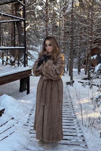 Новая стильная шуба