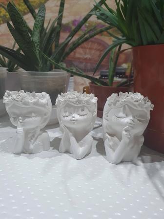 Кашпо из гипса