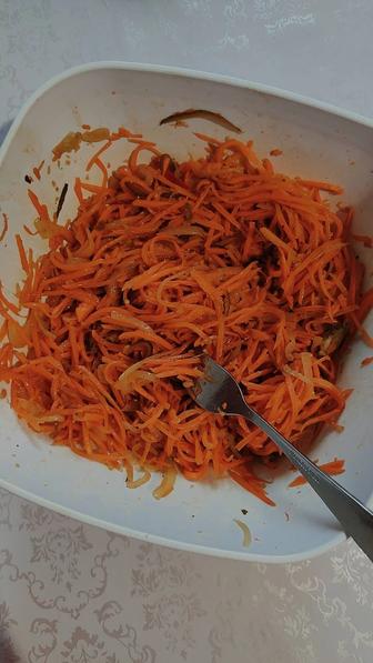 Морковный салат, морковча с требухой