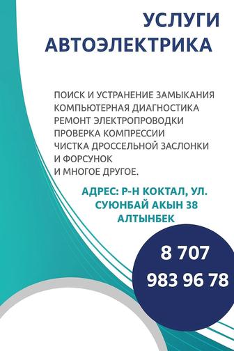 Автоэлектрик компьютерная диагностика легковых автомобилей