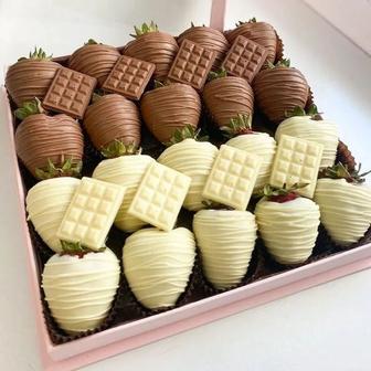 Клубника в шоколаде на заказ свежая сладкая клубника ПРИЕМЛЕМЫЕ ЦЕНЫ