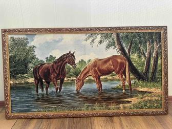 Картина с вышивкой нитью