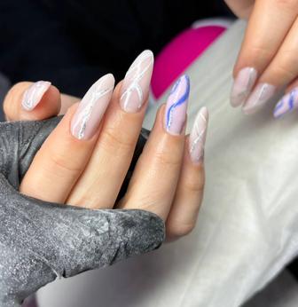 Маникюр с укреплением гель покрытие