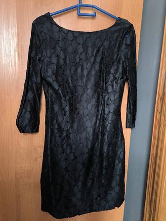 Платье мини черное