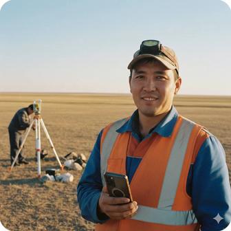 Геодезист, вынос границ, топосъемка, разбивка, геологические услуги