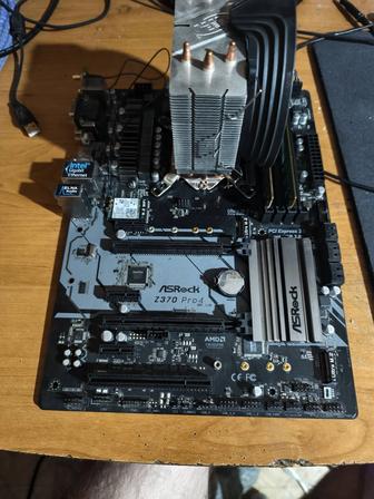 Комплек материнская плата z370 и процессор i5 8600k