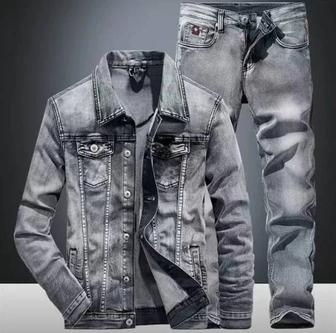 Джинсовый мужской костюм Denim