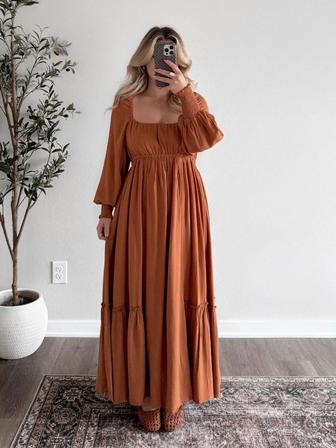 Женское платье крестьянское