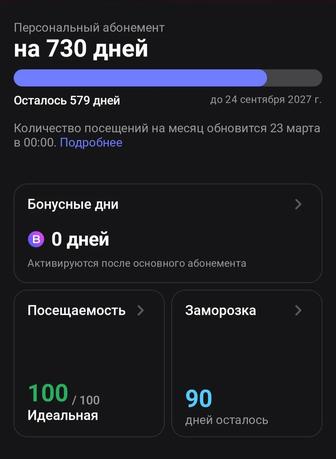 Продам абонемент 1Fit