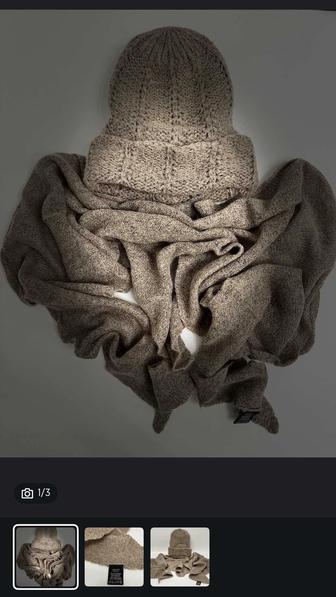 Продам очень мягкий зимне-весенний набор (шапка и шарф-косынка)