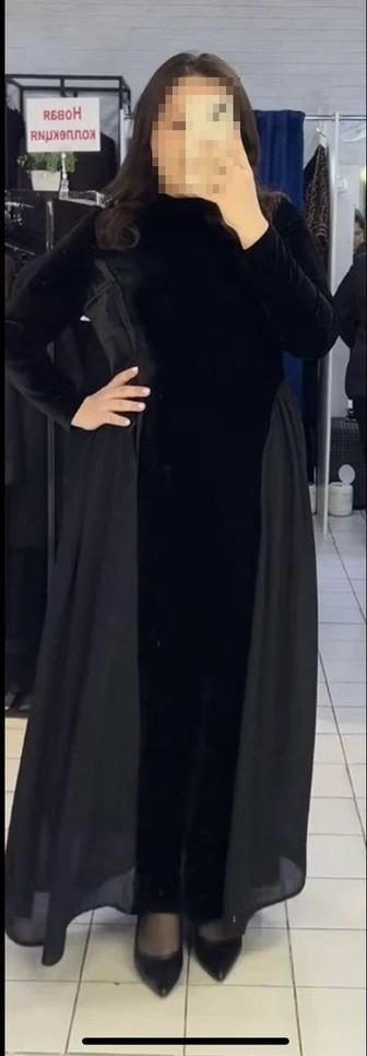 Платье велюровое