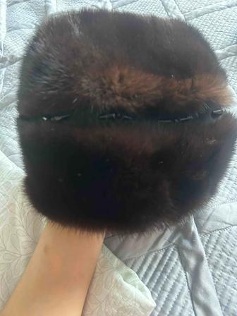 Норковая шапка новая