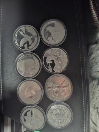 Монеты серебро высшей пробы