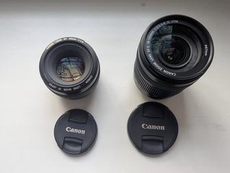 Объективы Canon EF 50mm f/1.4 и EF-S 18-135mm отличное состояние