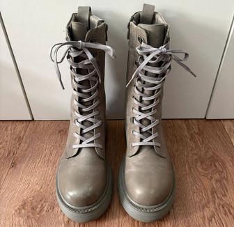 Ботинки берцы кожаные