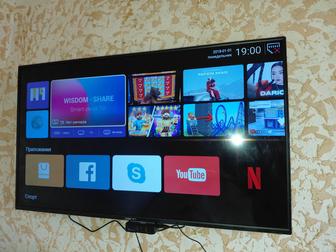 Тв денн 126 диагональ 65см отлично показывает ютуб есть