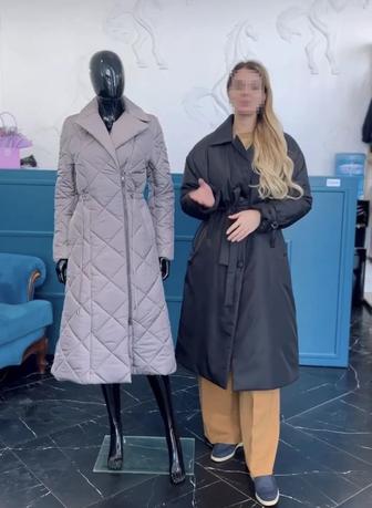 Продам стеганое демисезонное пальто