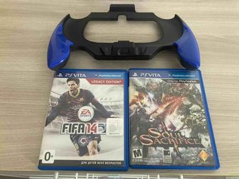 Продам грип держатель для PS Vita Slim и две игры
