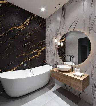 Установка гибкого мрамора