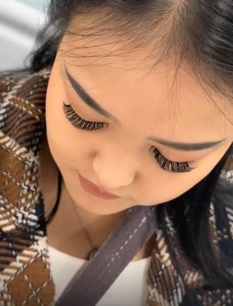 Акция Наращивание ресниц Любой объемЛаминированиеНа дому Жагалау