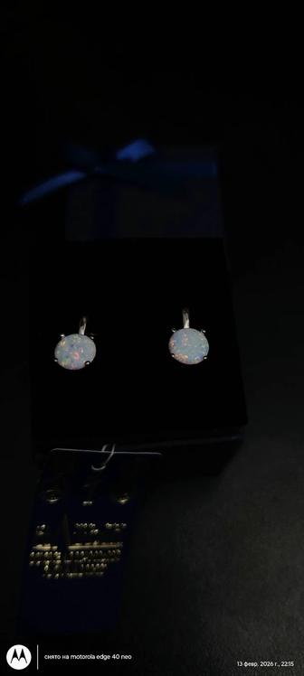 Сережки серебро