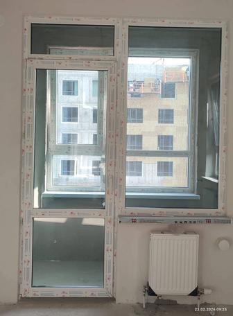 Пластик есік пен терезе перегородка