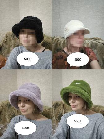 Зимние шапки, панамы