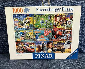 1000 пазлов персонажи Pixar немо ,флик,корпорация монстров,рататуй