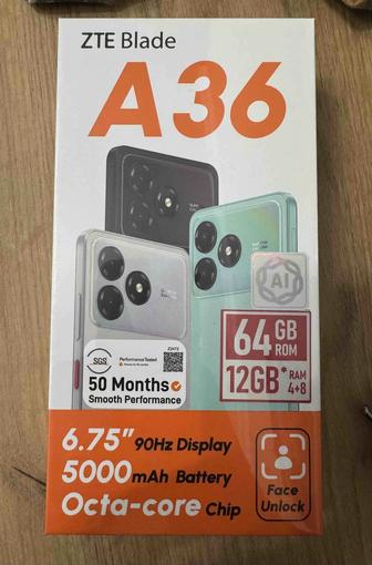 Продам новый ZTE Blade A36