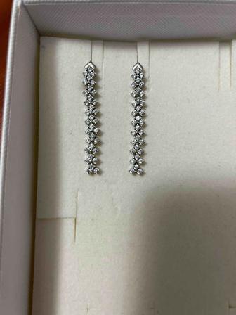 Продам серьги серебро висячие