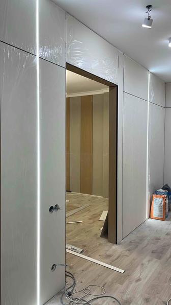 Установка бамбуковых панелей