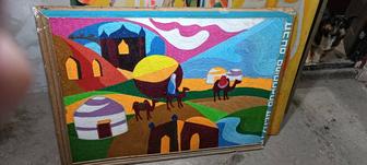 Сшитая картина под реставрацию