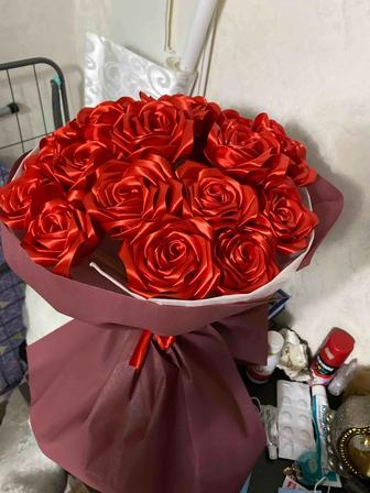 Букеты из атласных лент !