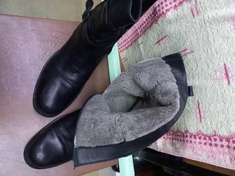 Сапоги мужские кожаные