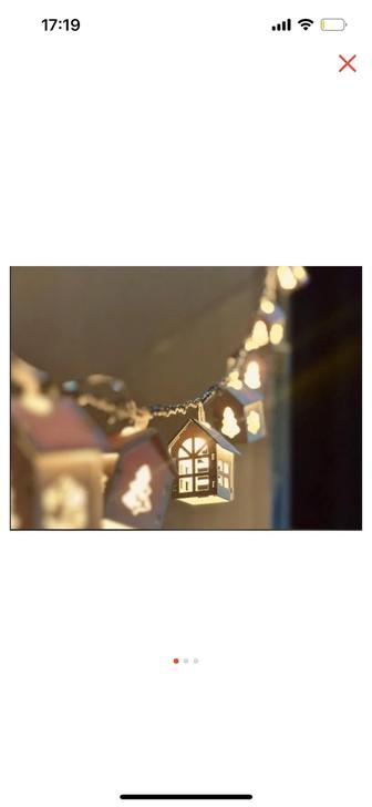 Продам деревянные гирлянды