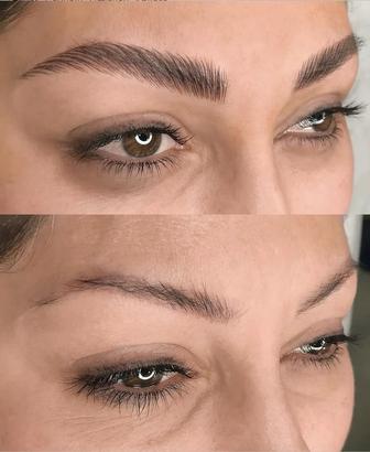 Перманентный макияж бровей и губ с премиум класса материалами