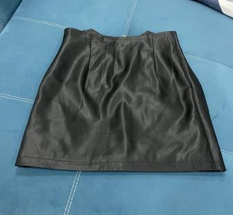 Юбка кожаная