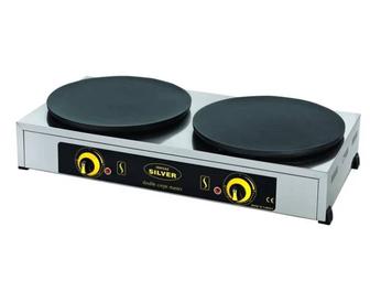 Электро блинница двойная, мощность 5 kw. Напряжение 220 В. Диаметр чащи 40