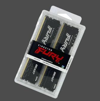 Kingston Fury Оперативная память Beast Black DDR4 32Gb (2x16Gb) 3200 MHz D