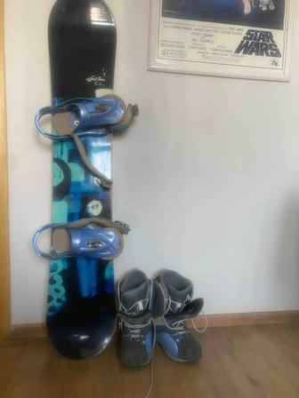 Продам сноуборд крепления Burton, плюс ботинки