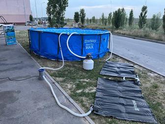 Большой бассейн с фильтром и подогревом