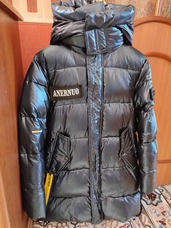 Пуховик Аляска зима для подростка рост 150 см