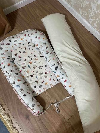 Подушка для беременных и детский кокон